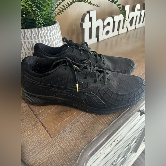 Asics Gel-Quantum Infinity Mens BLACK/GOLD Running Shoes...Size 11.5 - Picture 8 of 11